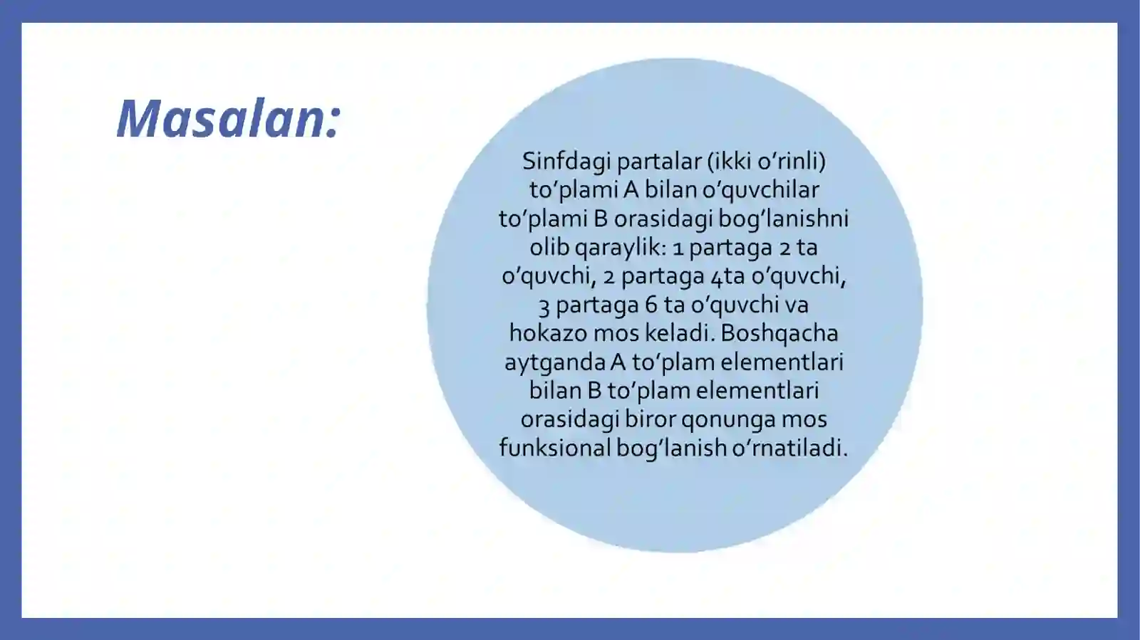 funksiyaning berilish usullari 4