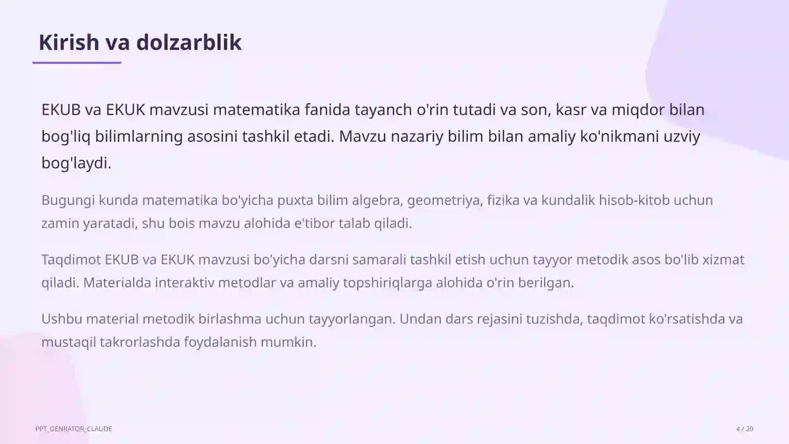 EKUB va EKUK (5-sinf) 4