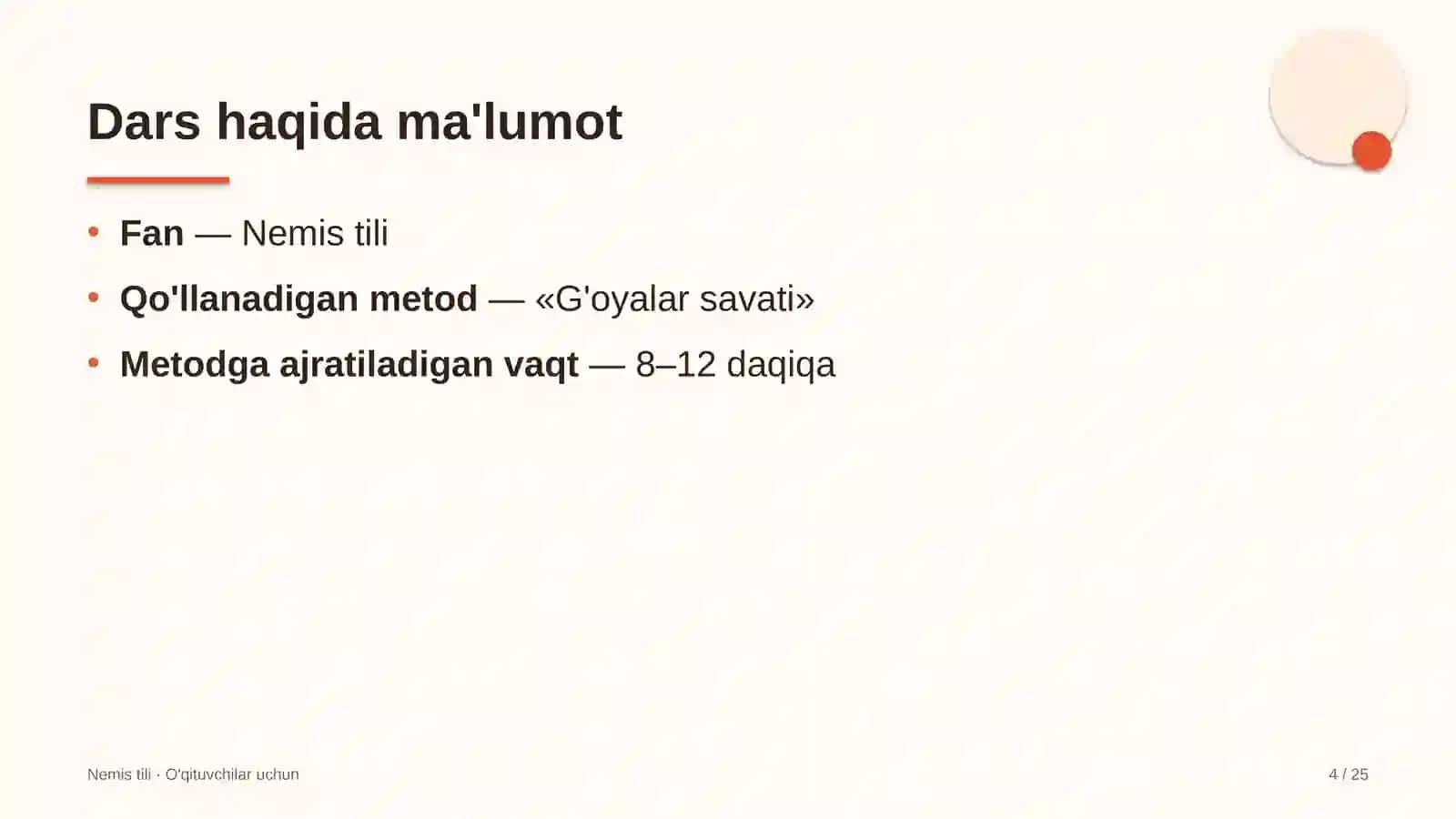 nemis tili darslarida g'oyalar savati metodidan foydalanish 6705 4
