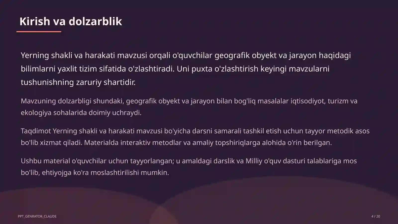 Yerning shakli va harakati (5-sinf) 4