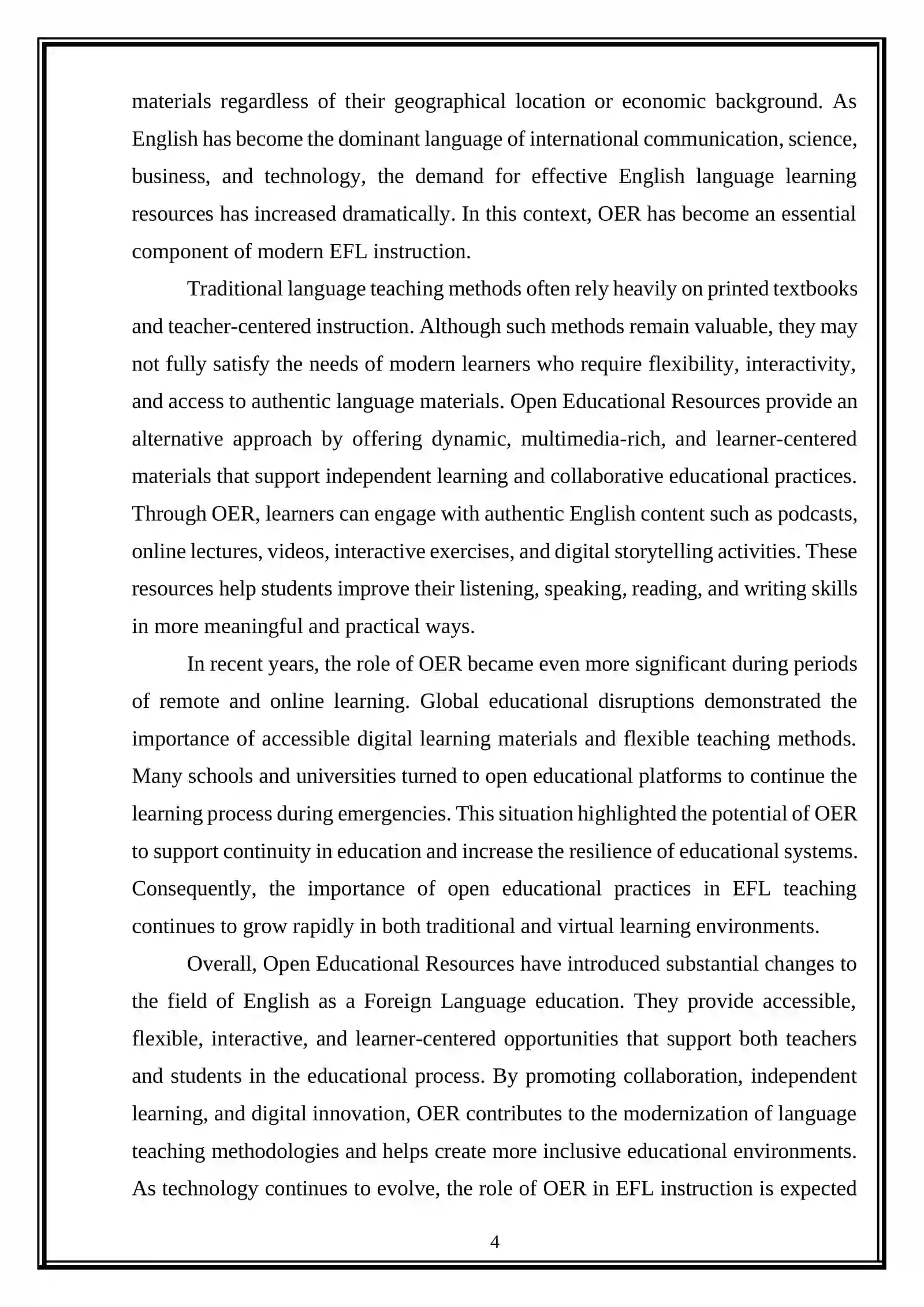 Open Educational Resources in EFL 4