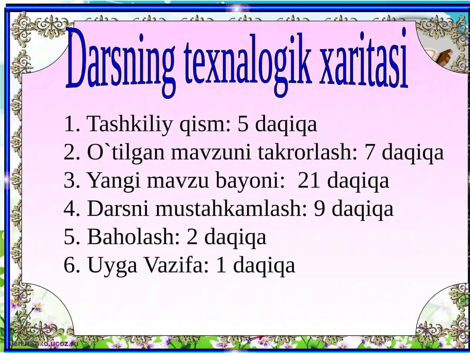 Dars uslubi 4