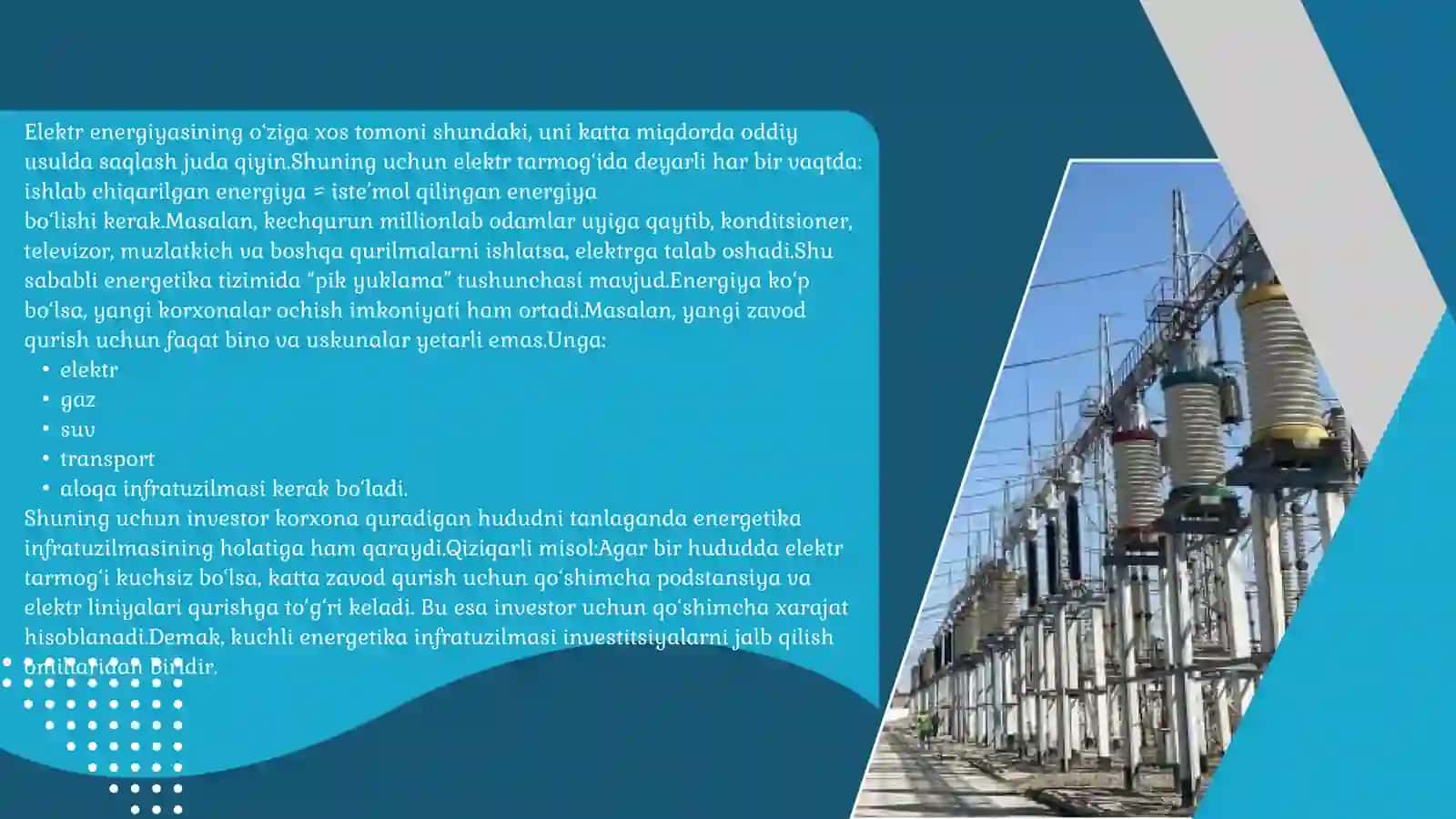 ENERGETIKA INFRATUZILMASINI MODERNIZATSIYA QILISH VA IQTISODIY O‘SISH 4