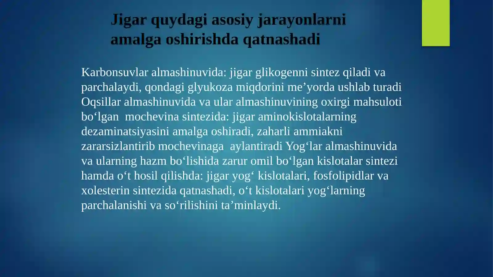Jigar biokimyosi 4