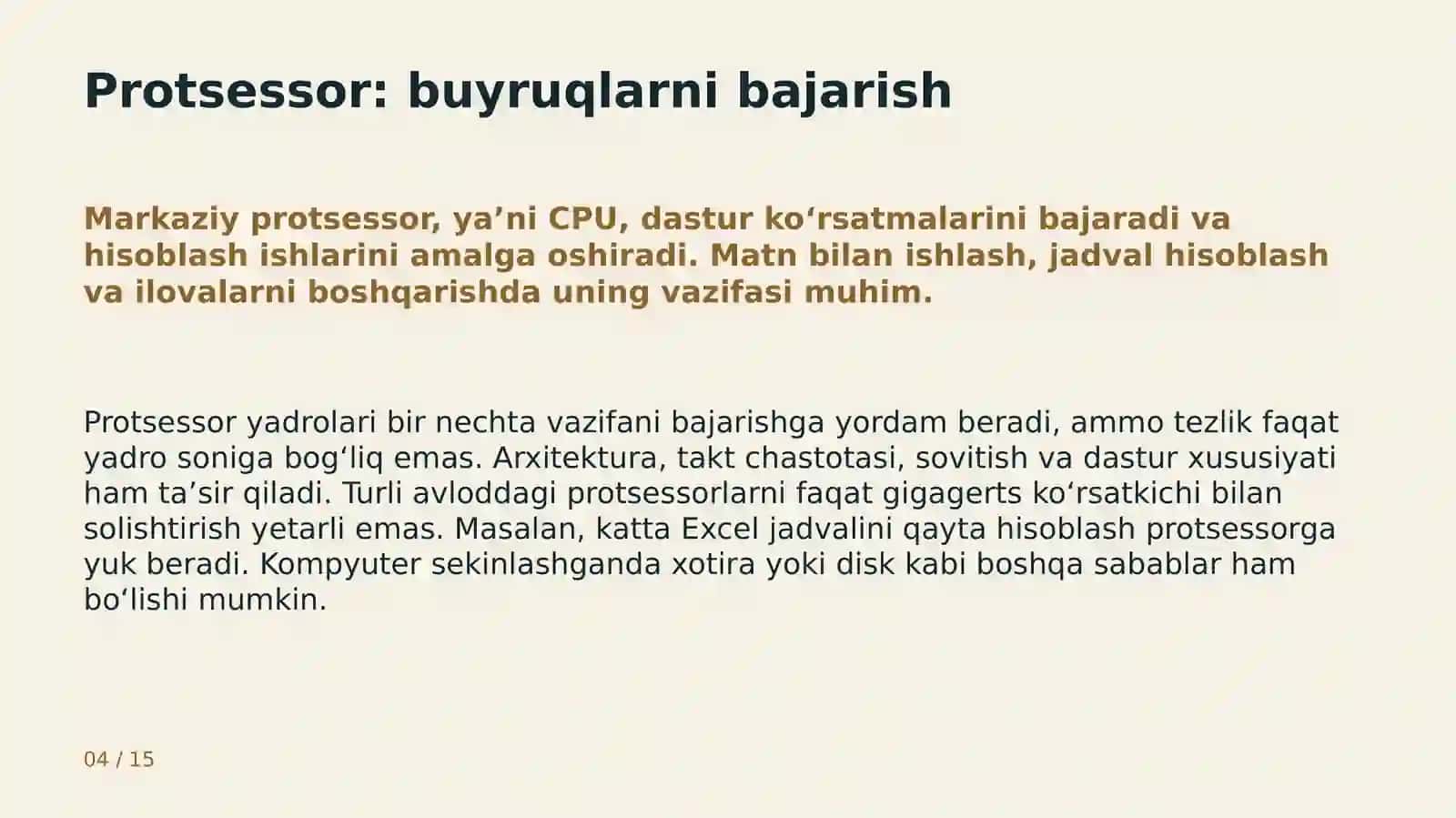 Kompyuterning asosiy qurilmalari va ularning vazifalari 4