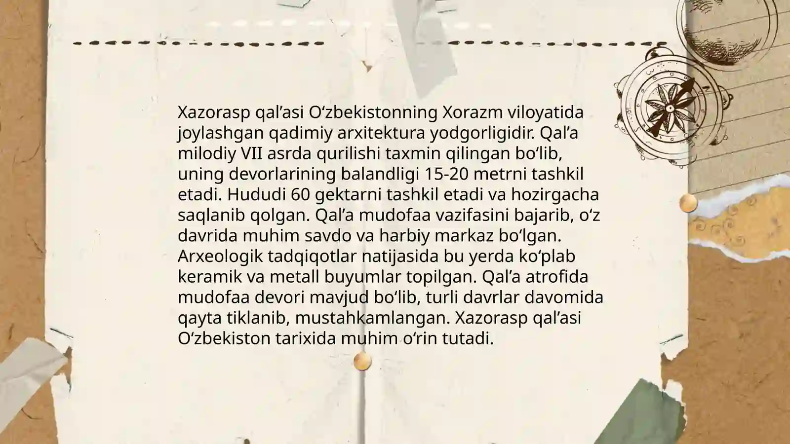 Xazorasp qal'asi 4