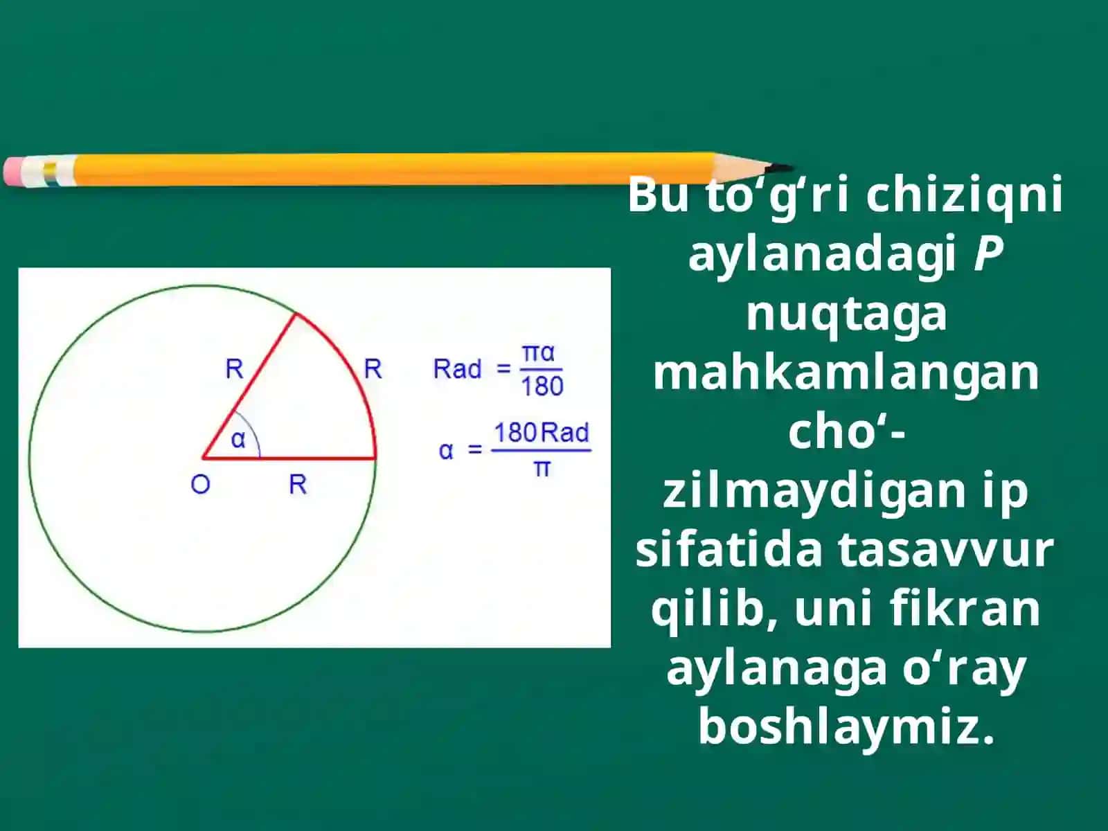 Burchakning radiano‘lchovi 4