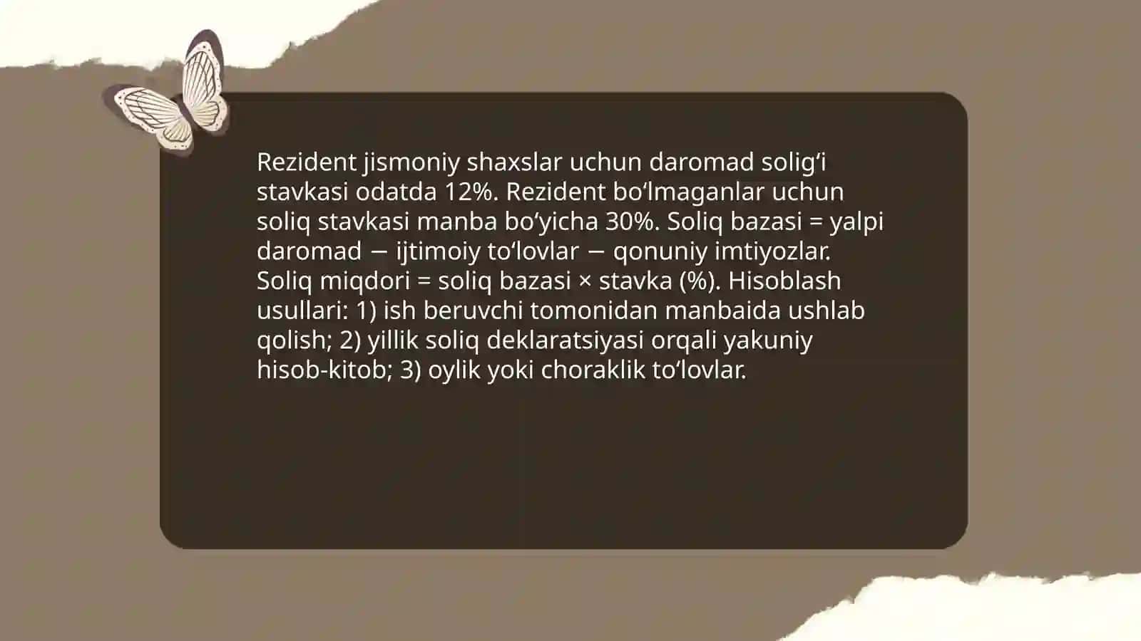 Jismoniy Shaxslarning Hisob-kitoblari Va Toʻlovlari 4