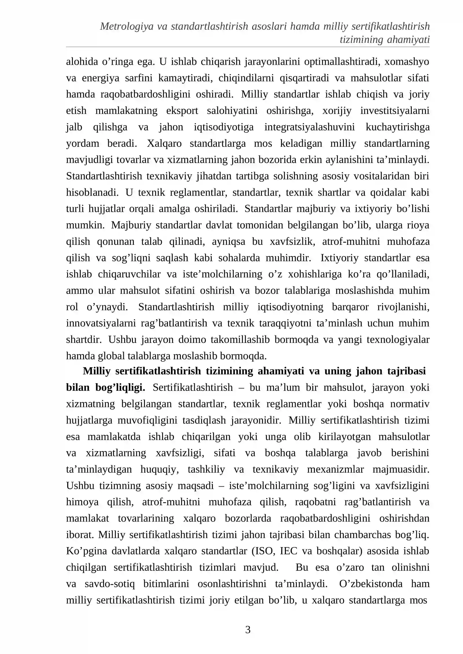 Metrologiya va standartlashtirish fanidan Milliy sertifikatlashtirish tizimi 4