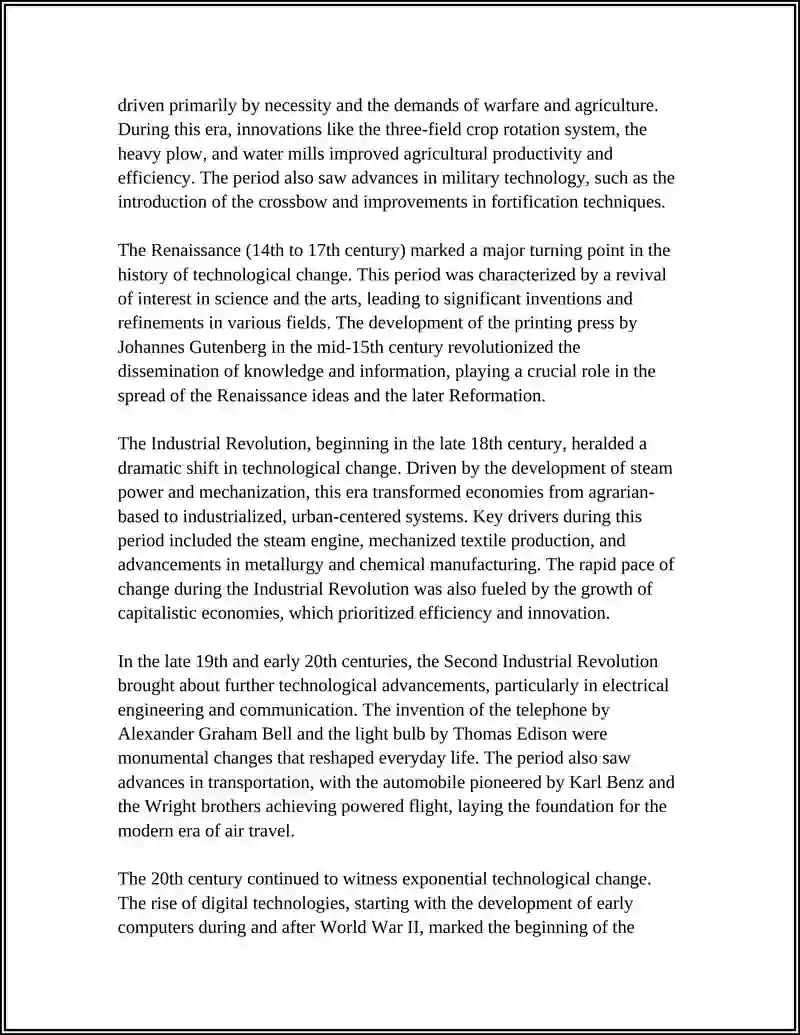 TECHNOLOGICAL CHANGE 4