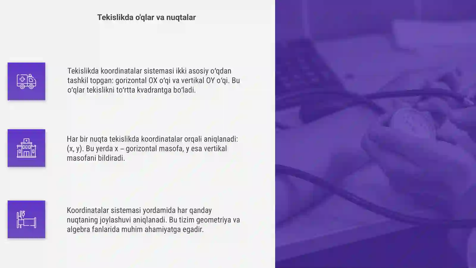Tekislikda koordinatalar sistemasi 4