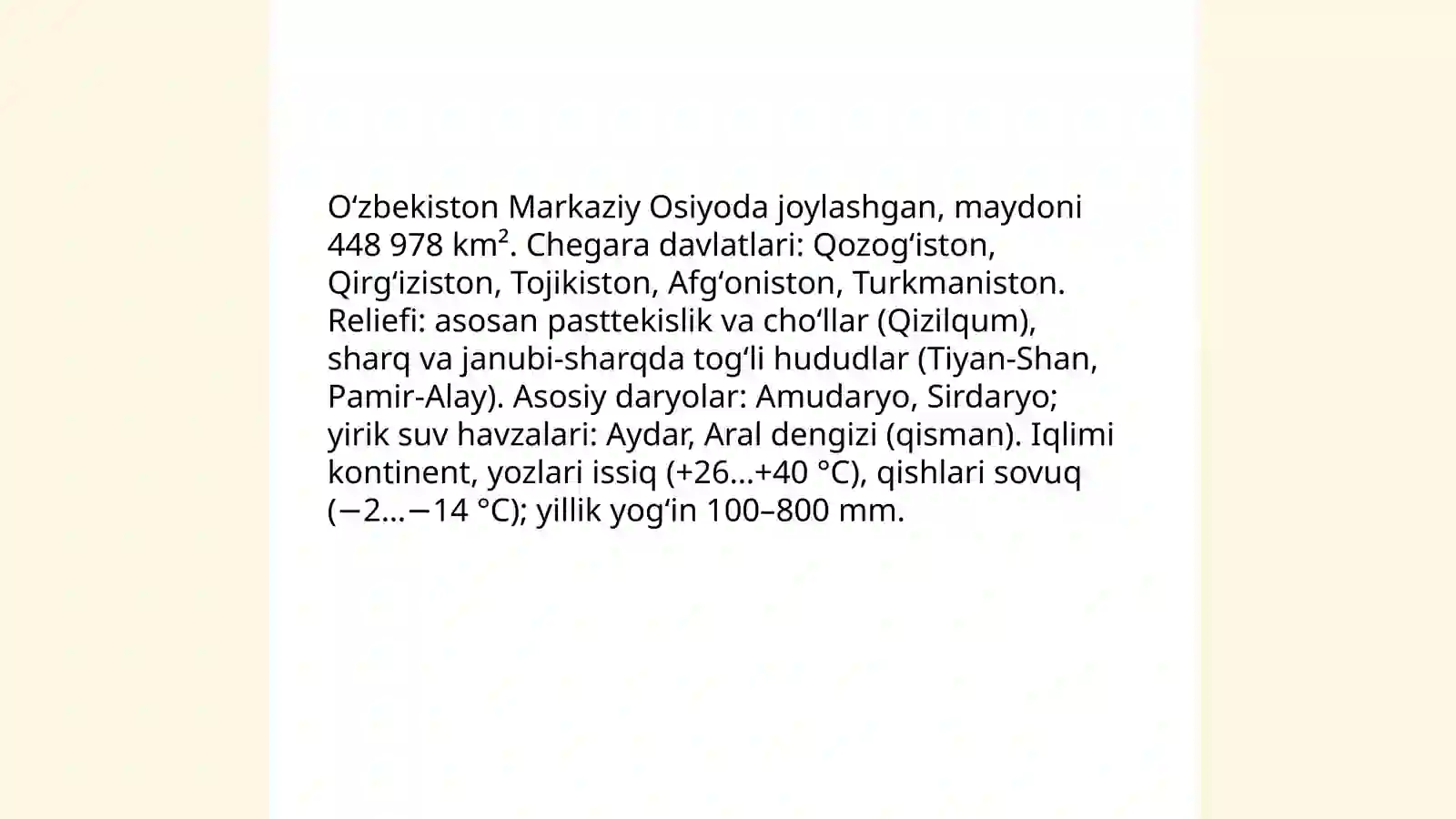 Oʻzbekiston tarixi 4