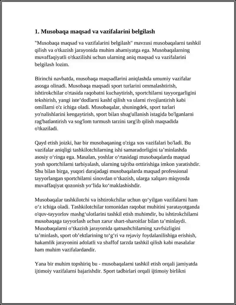 MUSOBAQANI TASHKIL QILISH VA ÓTKAZISH 4