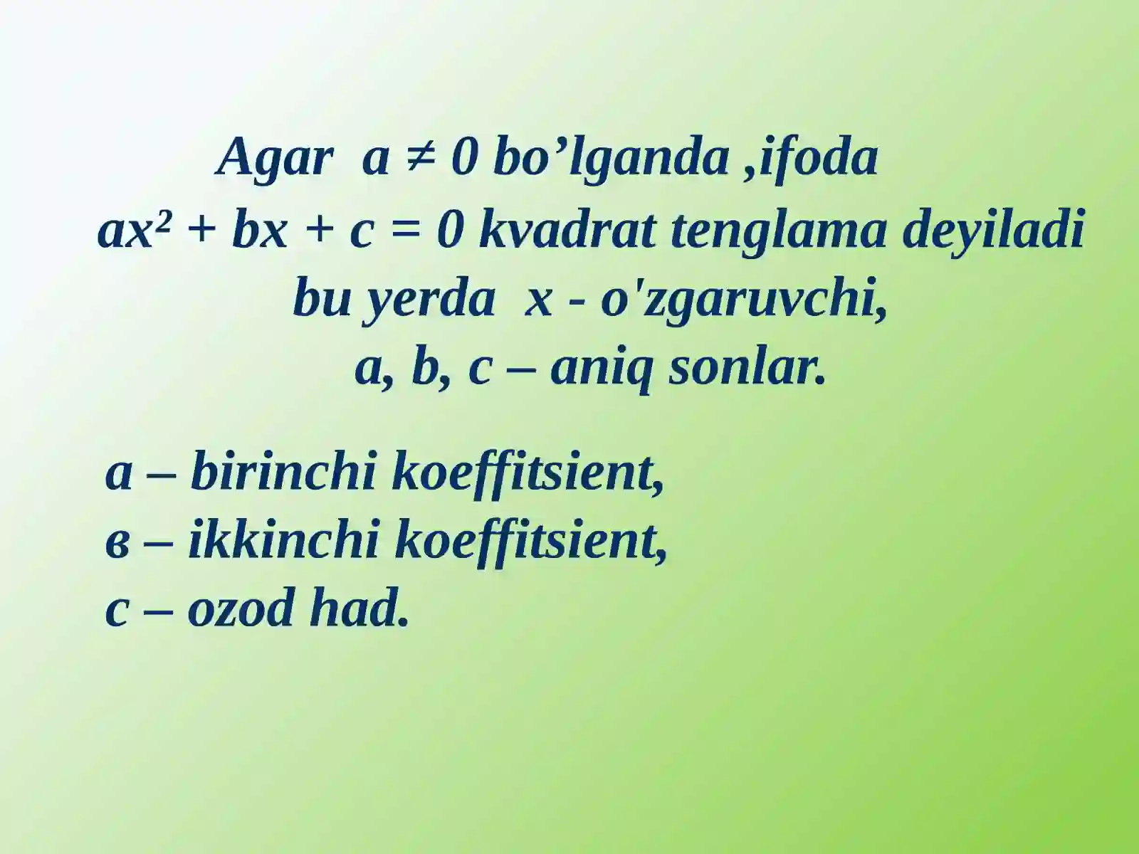Chala   kvadrat  tenglamalar 4