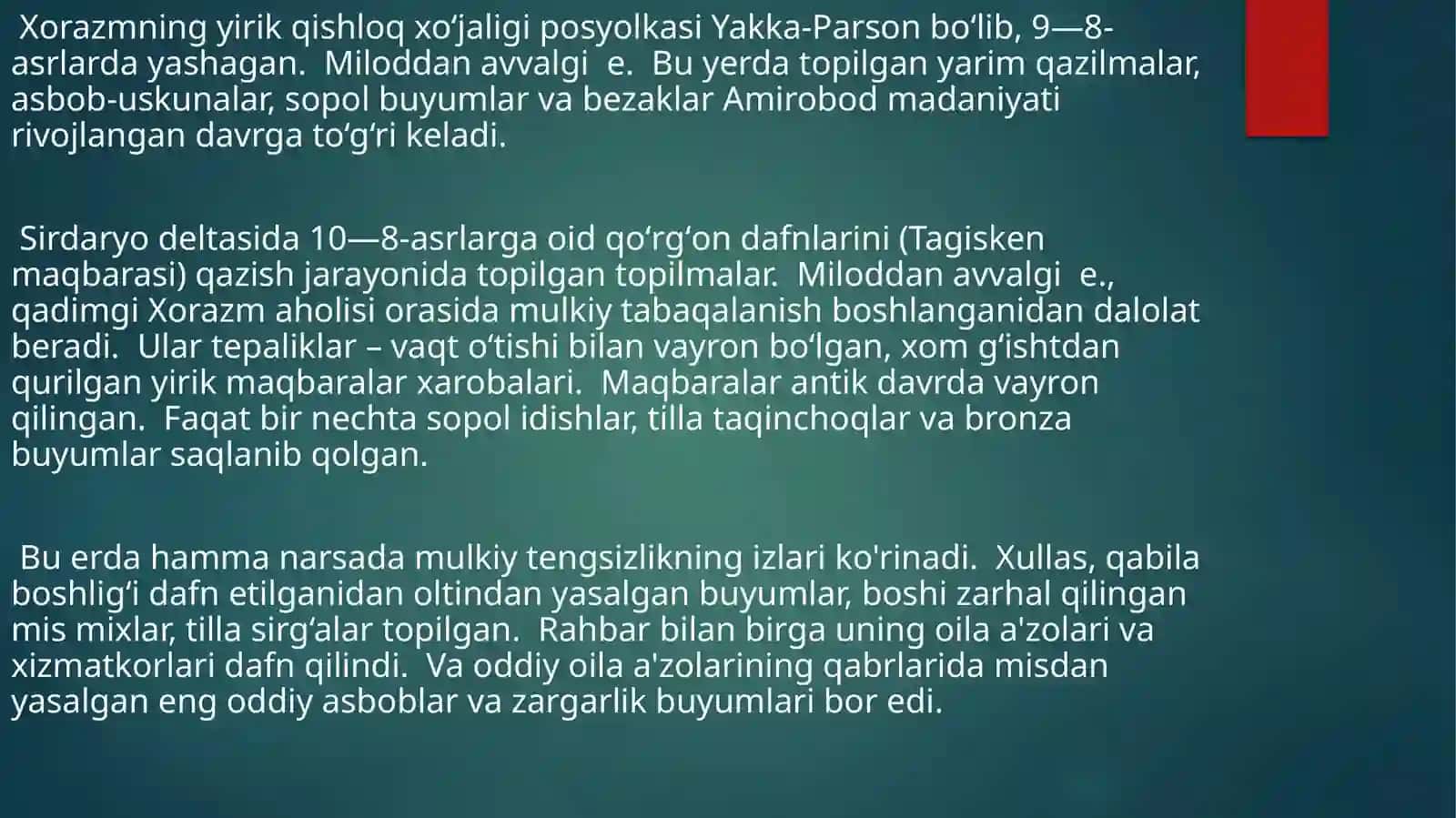 Amirobod madaniyatining shakllanishi 4