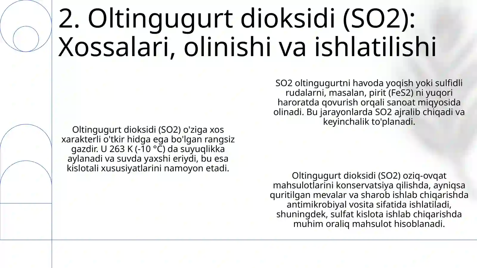 Oltingugurtning kislorodli birikmalari 4