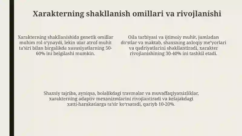 Harakter 4