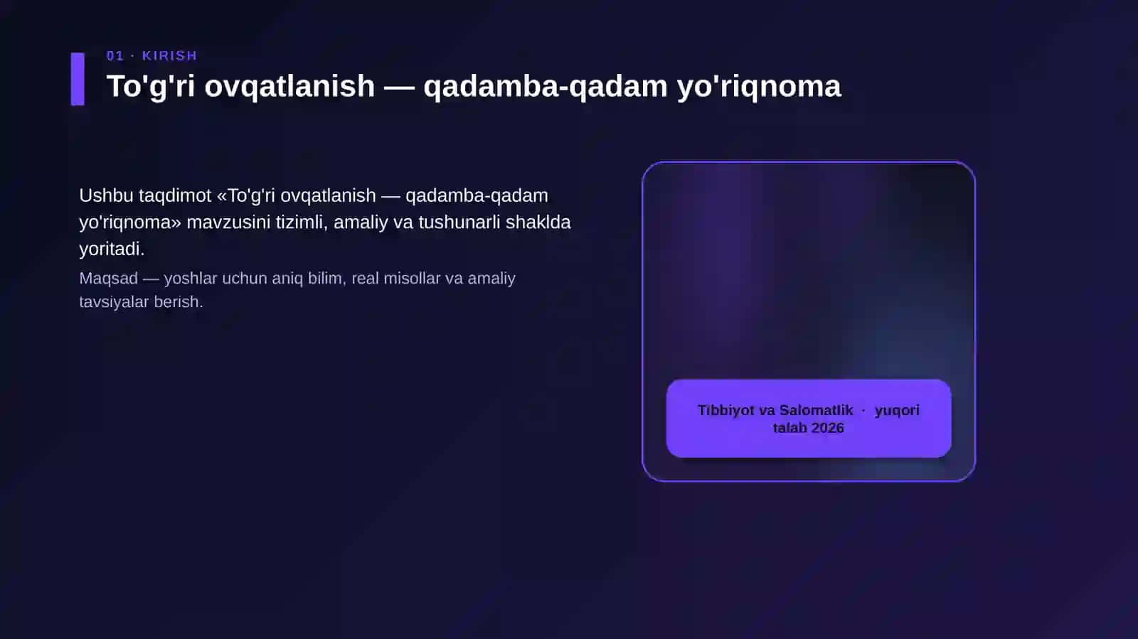 To'g'ri ovqatlanish — qadamba-qadam yo'riqnoma 4