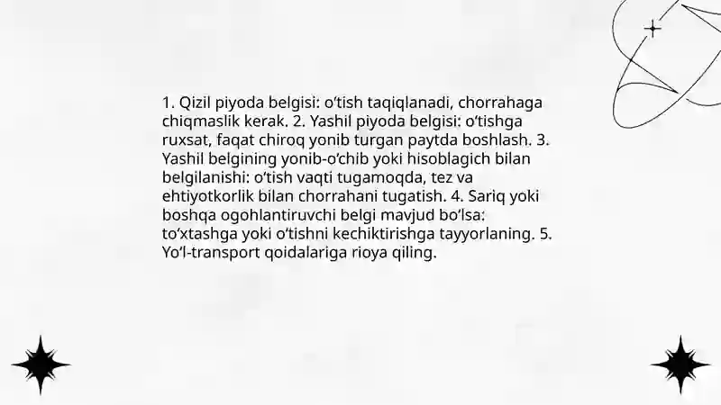 Setafor turlar, ishoralari 4