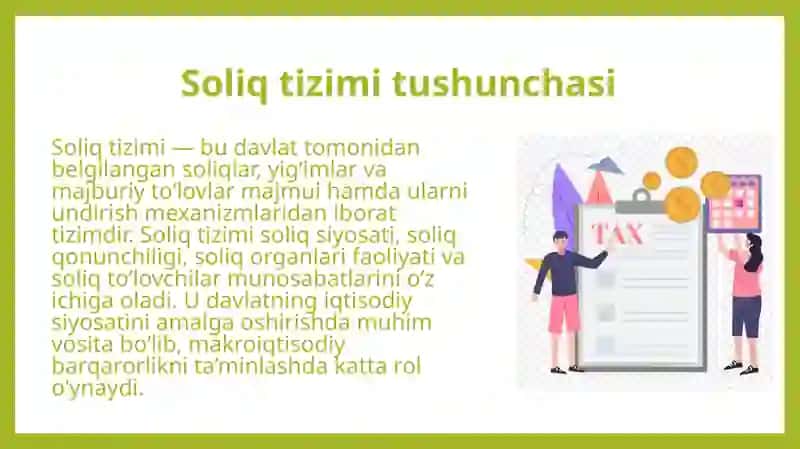 O‘zbekiston Respublikasining soliq tizimiga umumiy tavsif 4