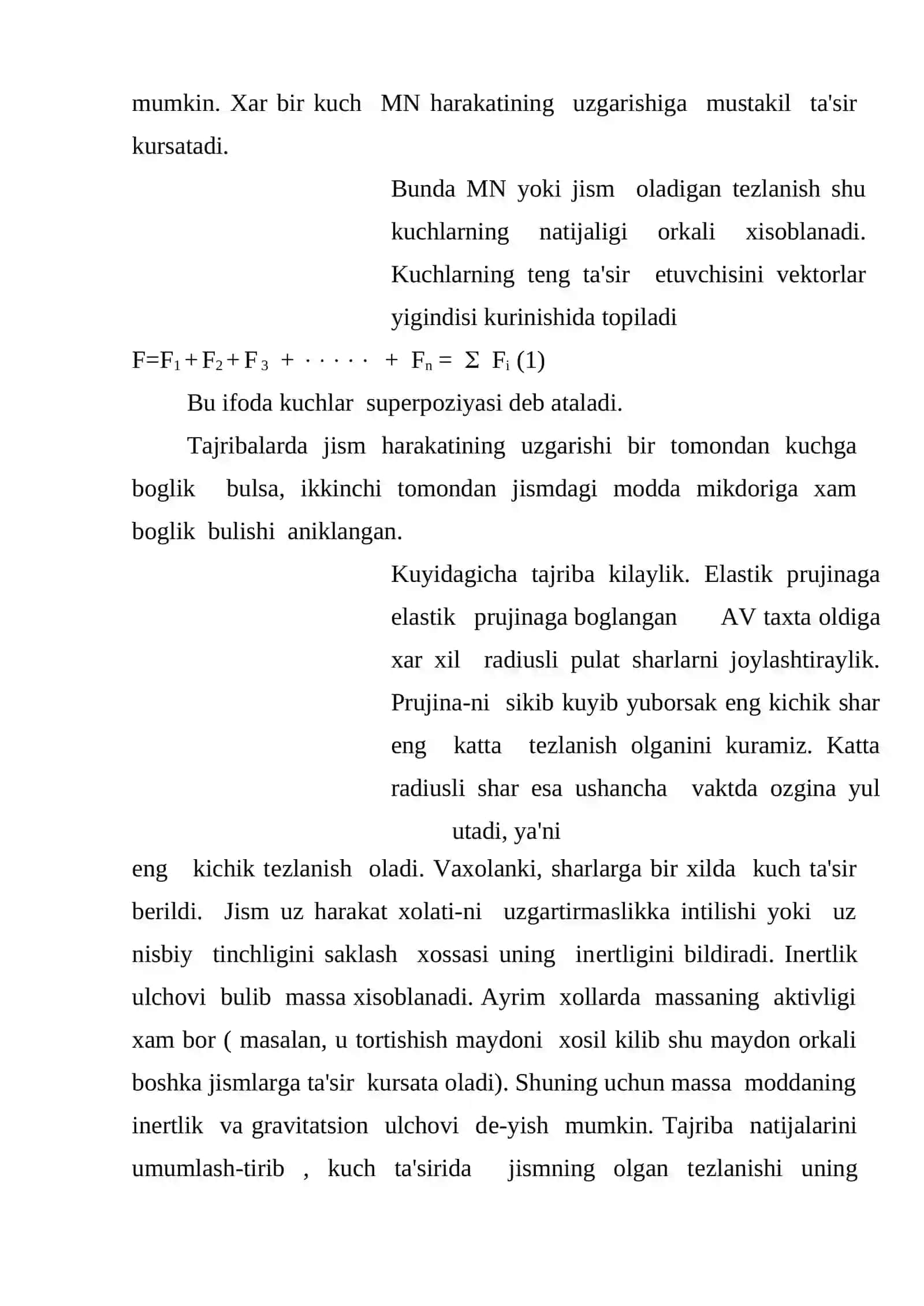Dinamika va Massa 4