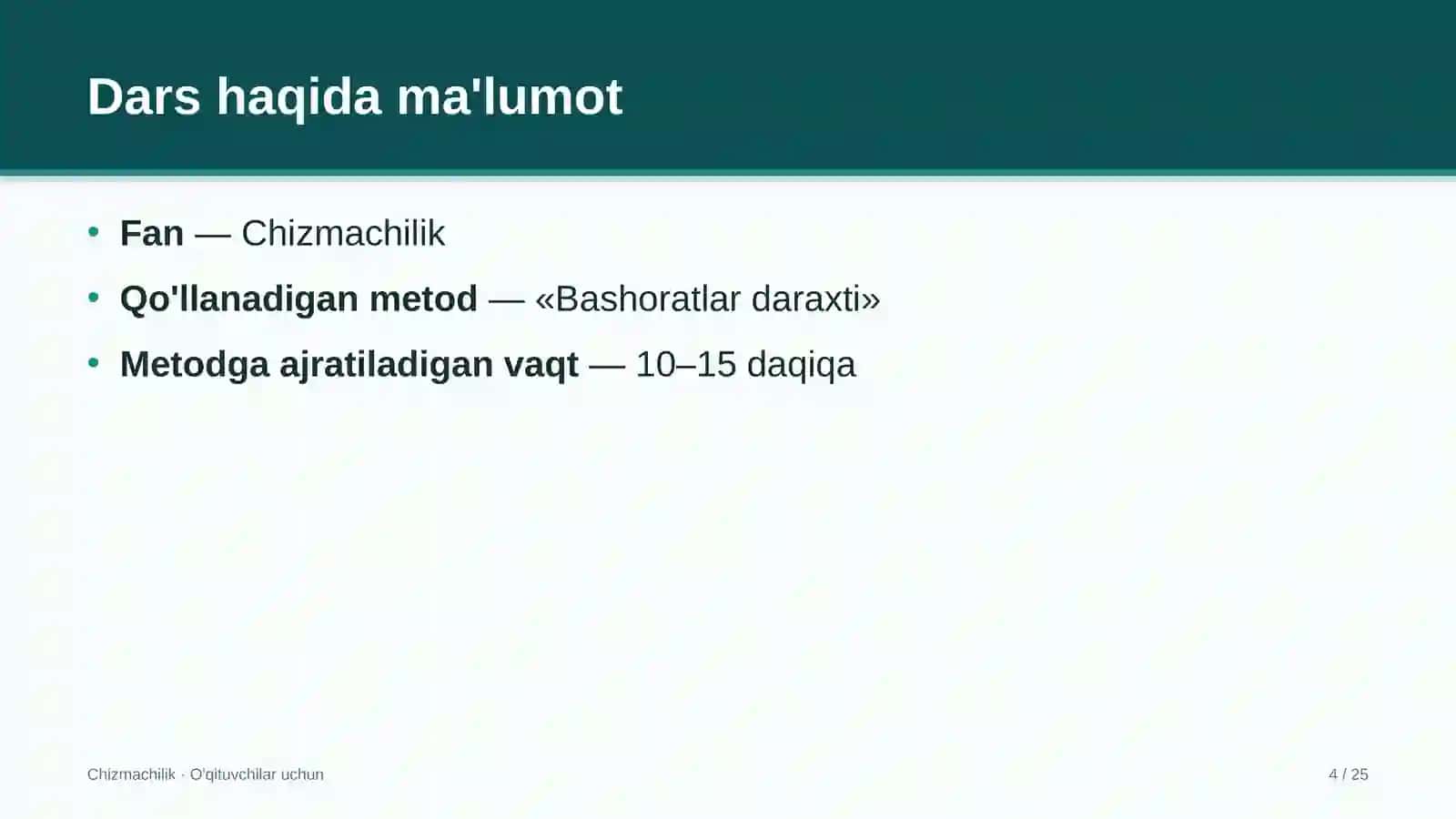 chizmachilik darslarida bashoratlar daraxti metodidan foydalanish 6289 4