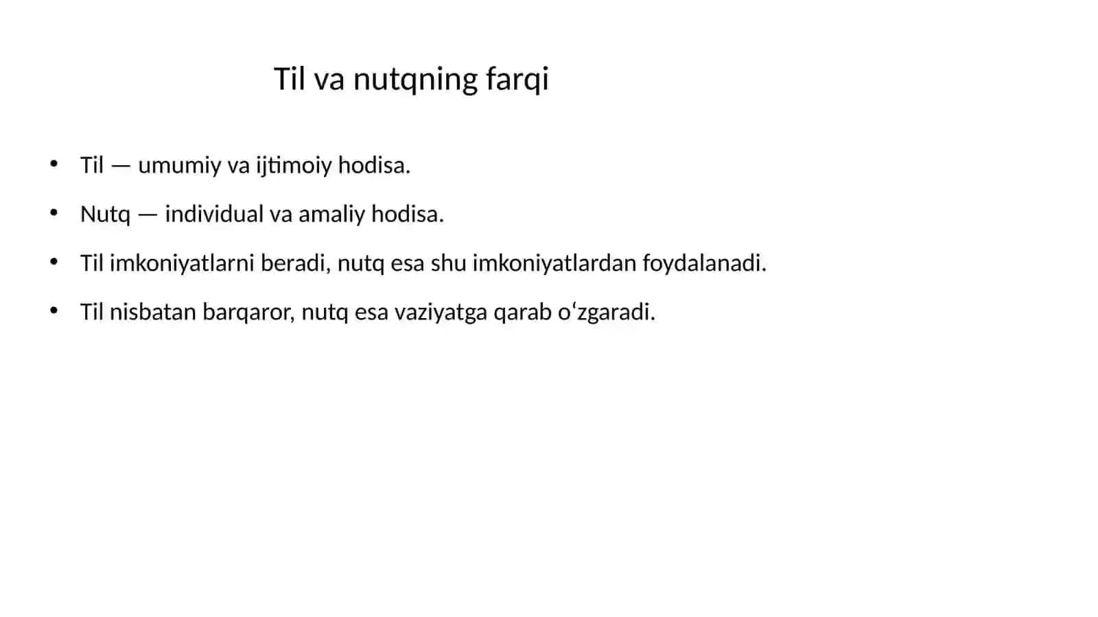 Til va nutq munosabatlari — PPTX prezentatsiya 4