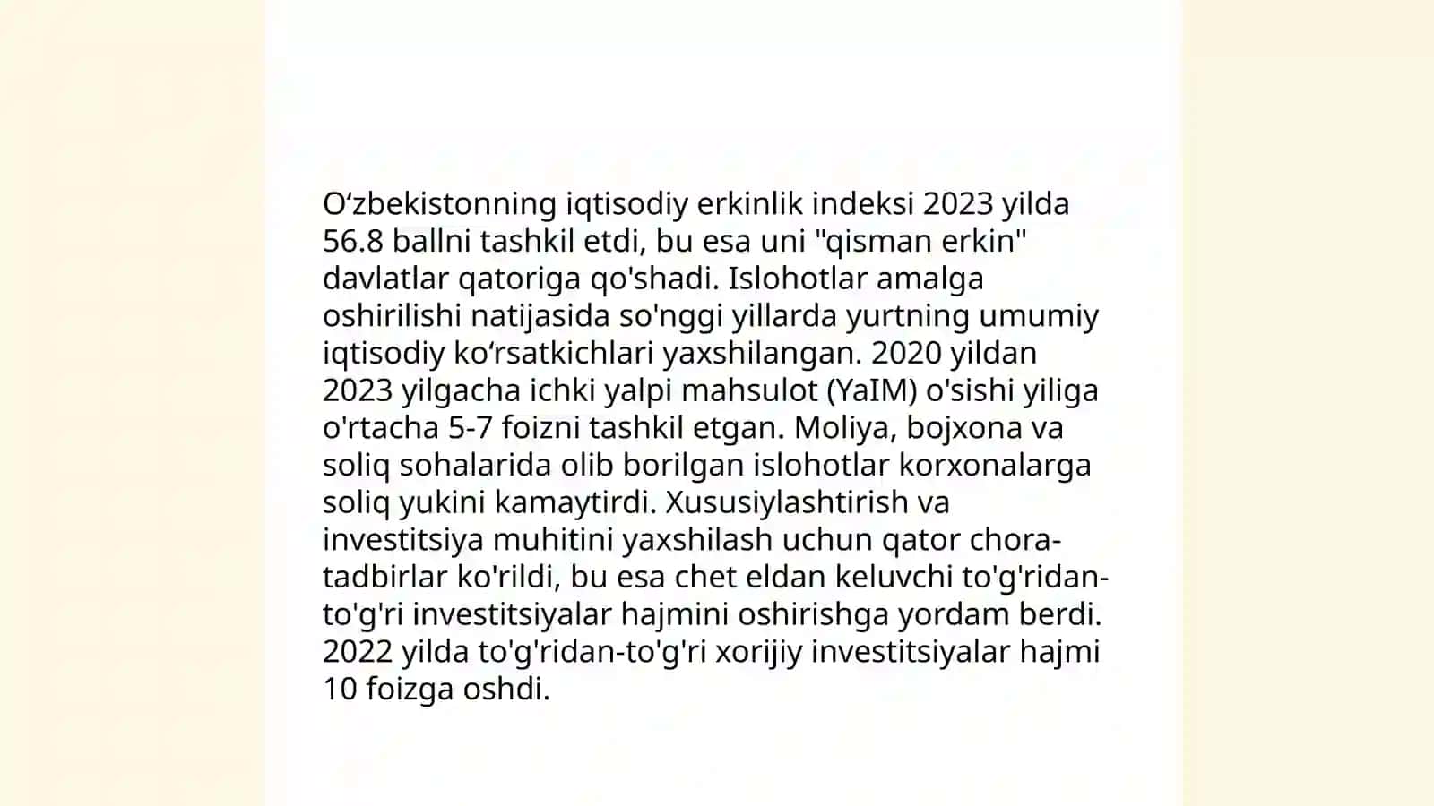 Yangi O‘zbekiston ijtimoiy-siyosiy, iqtisodiy va madaniy hayotida o‘zgarishlar 4