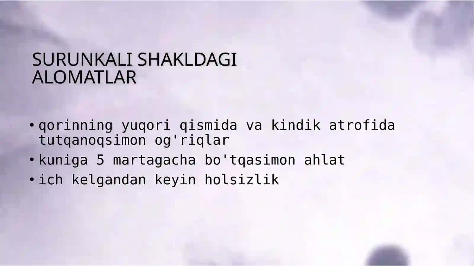 Enterit ingichka ichak yallig'lanishi (2-variant) 4