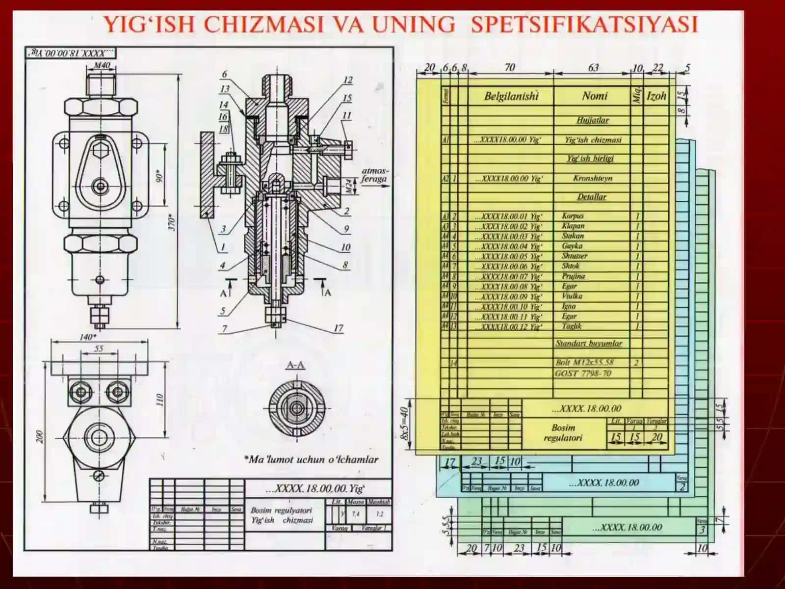 Oddiy yig’ish chizmalarini o’qish.ppt 4