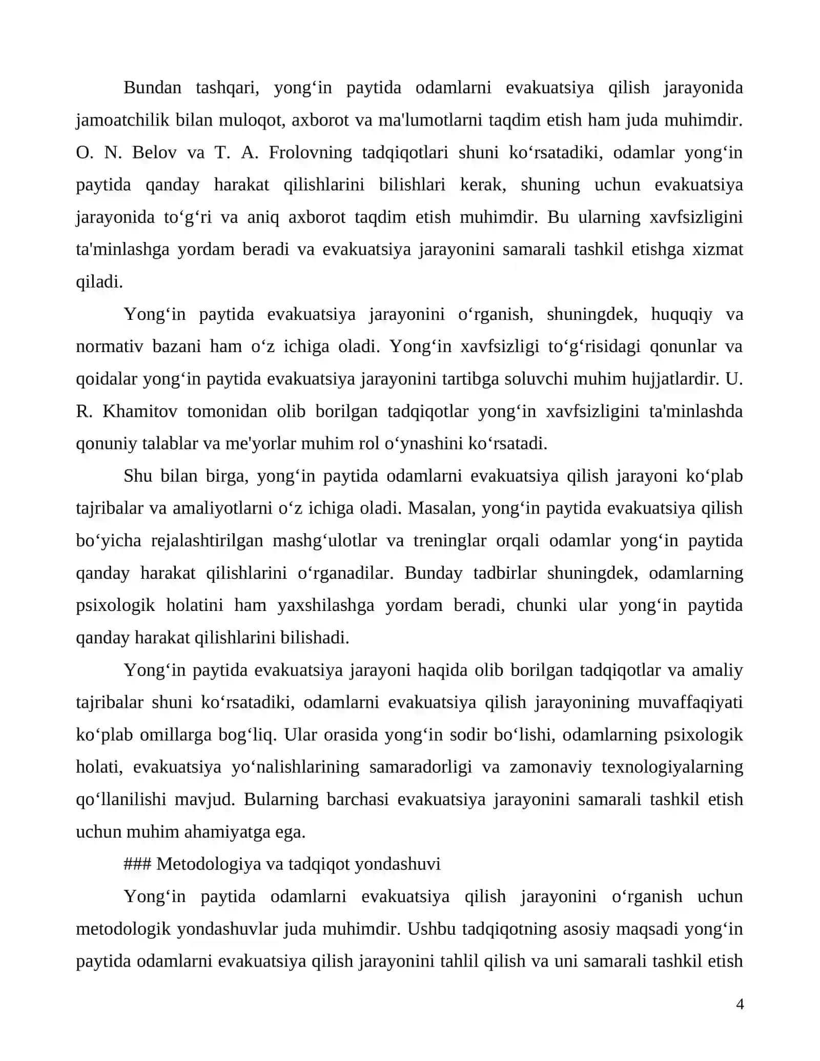 Yongʻin paytida odamlarni evakuatsiya qilish usullari va strategiyalari 4
