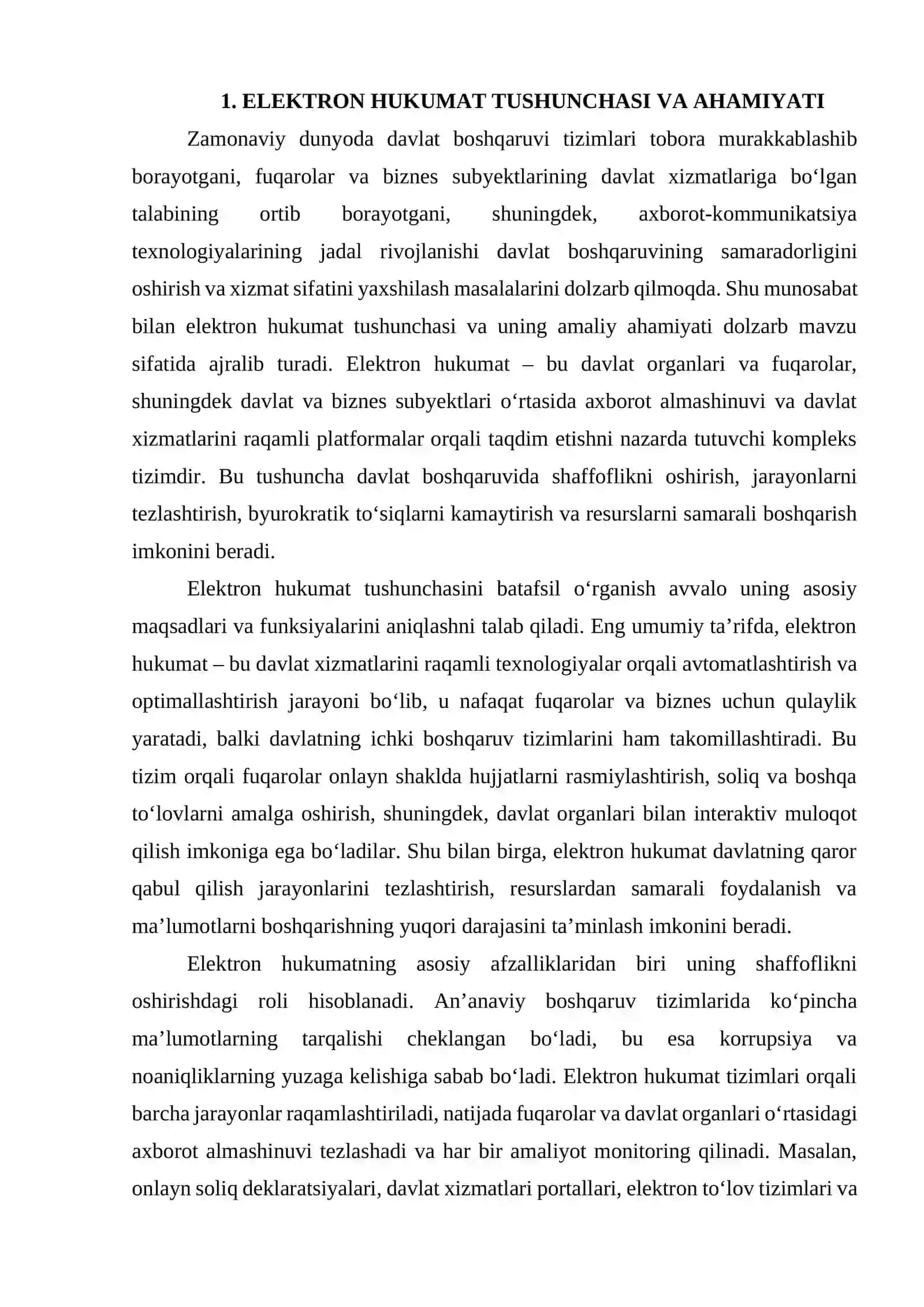 Elektron Hukumatni Joriy Etishning Jahon Tajribasi 4