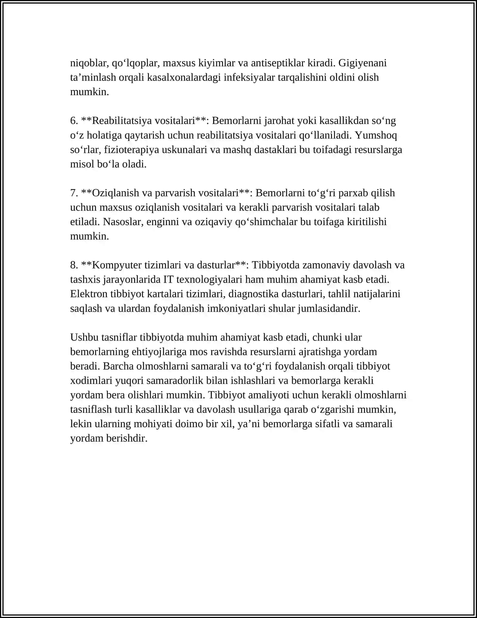 TIBBIYOTDA QOʻLLANADIGAN OLMOSHLAR 4