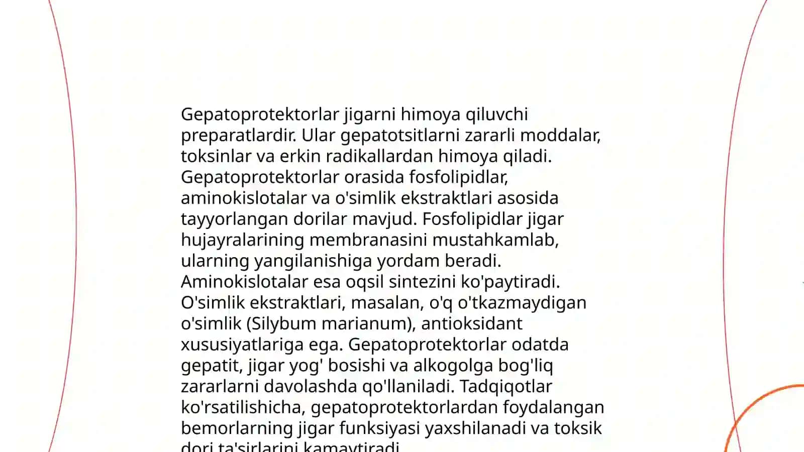 Gepatoprotektorlar ularning zamonaviy preparatlari VA qo'llanilishi 4
