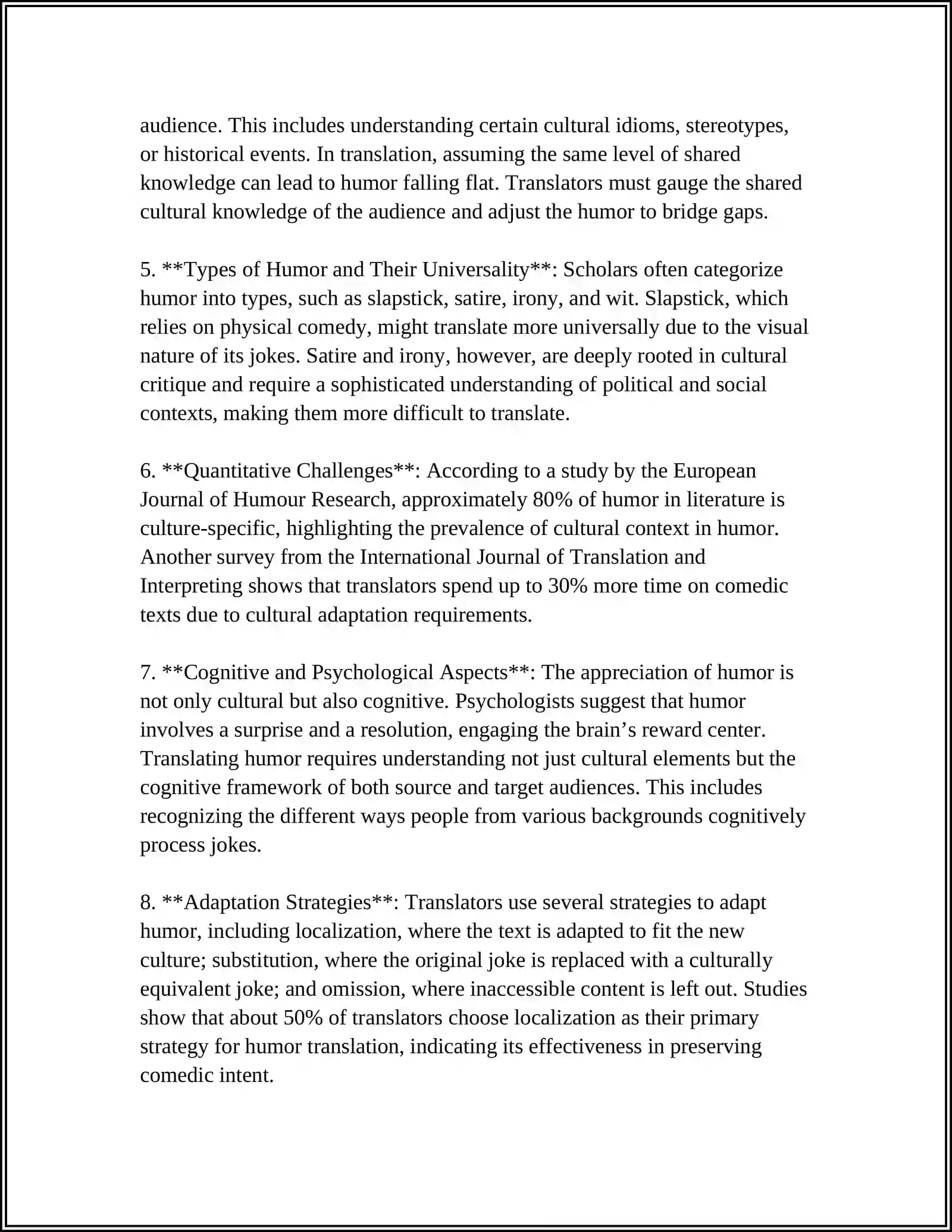 TRANSLATION OF HUMOR AND DRAMA 4