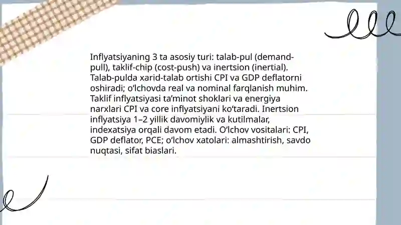 Inflyatsiyaning mohiyati va hisoblanish usullari 4