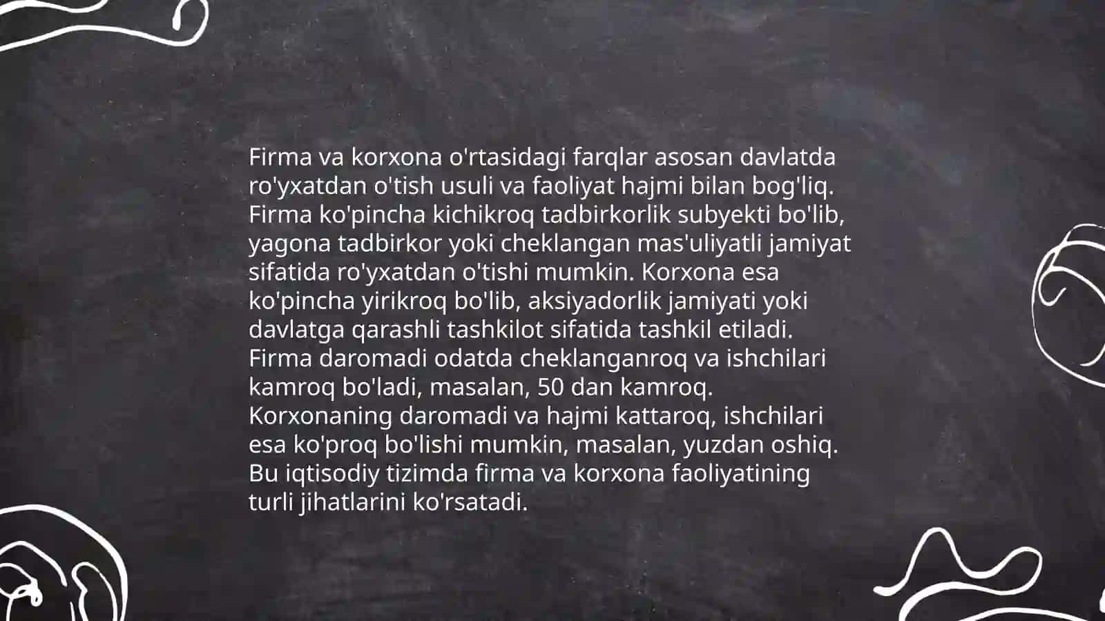 Firma tushunchasi va uning turkumlanishi 4