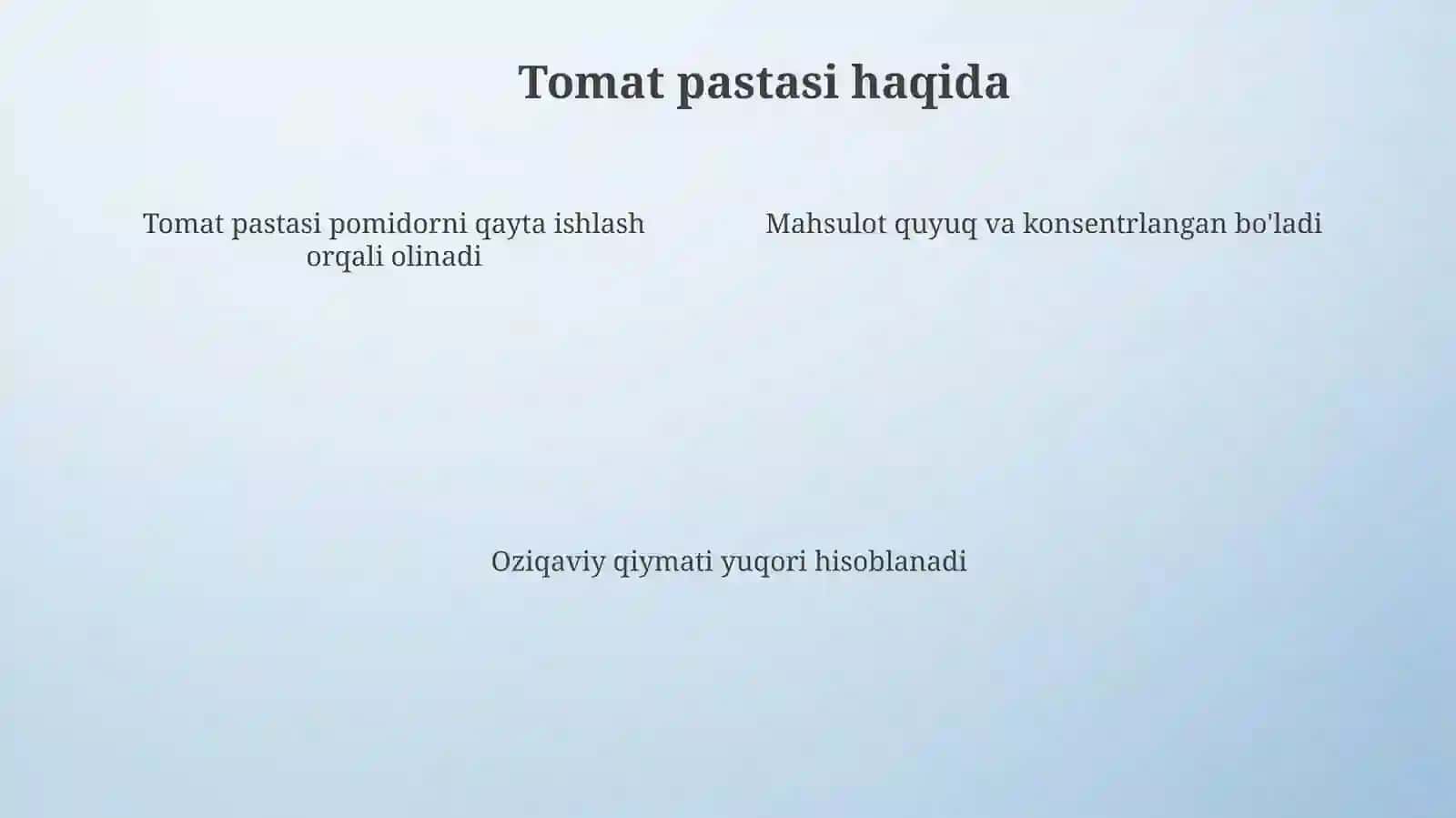 Konserva ishlab chiqarishda saqlash muddati va sifatini uzaytirish texnologik usullarini tashkil etish (tomat pastasi) 4