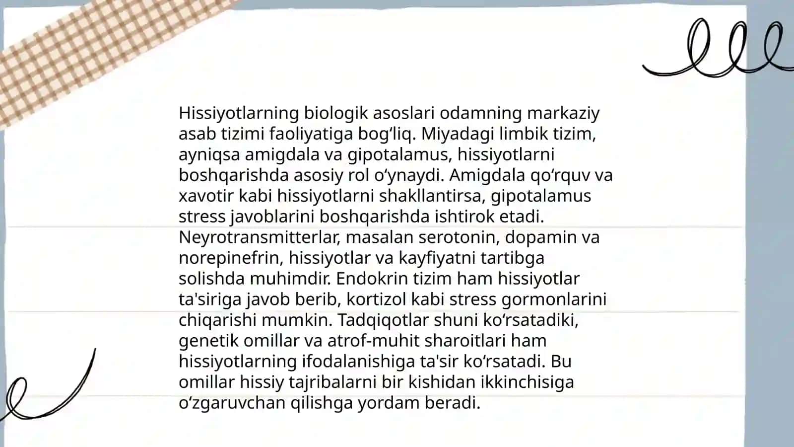 Ontogenezda emotsiyalar va hissiyotlar rivojlanishining umumiy qonuniyatlari 4