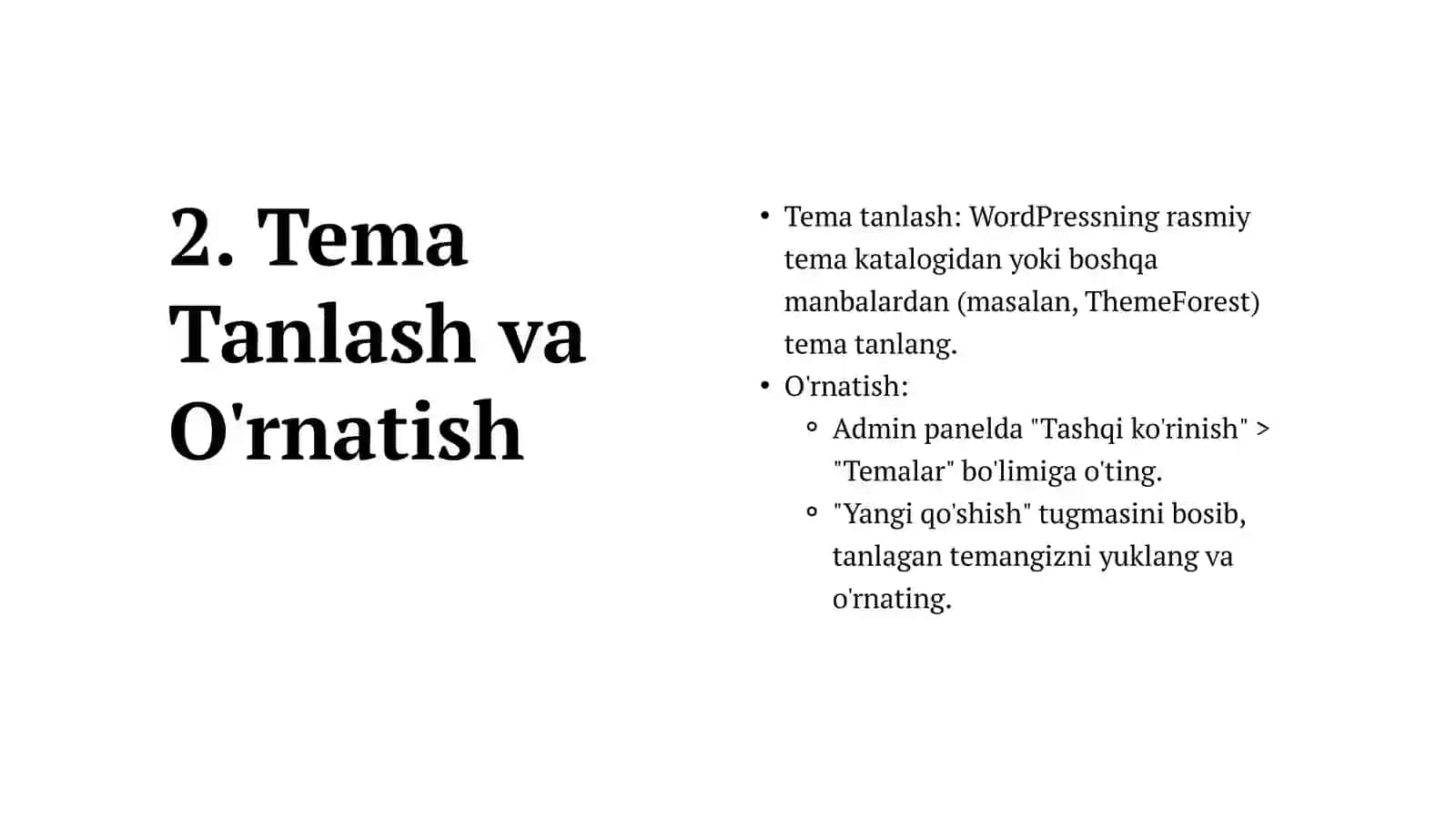 WordPress CMS 4