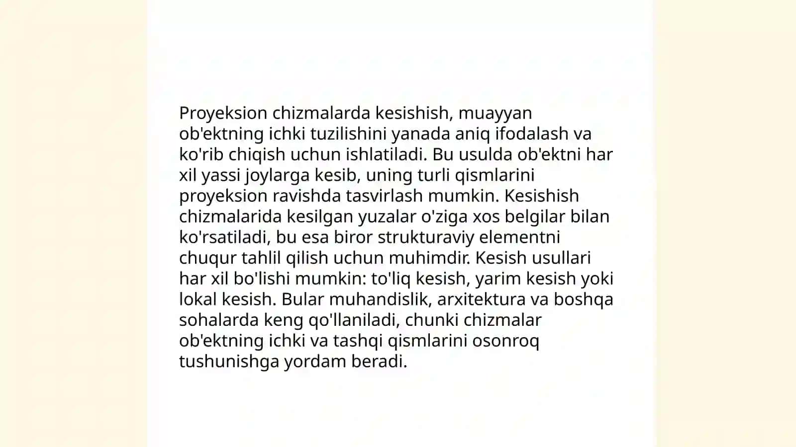 Sirtlarni kesishuv nuqtalari 4
