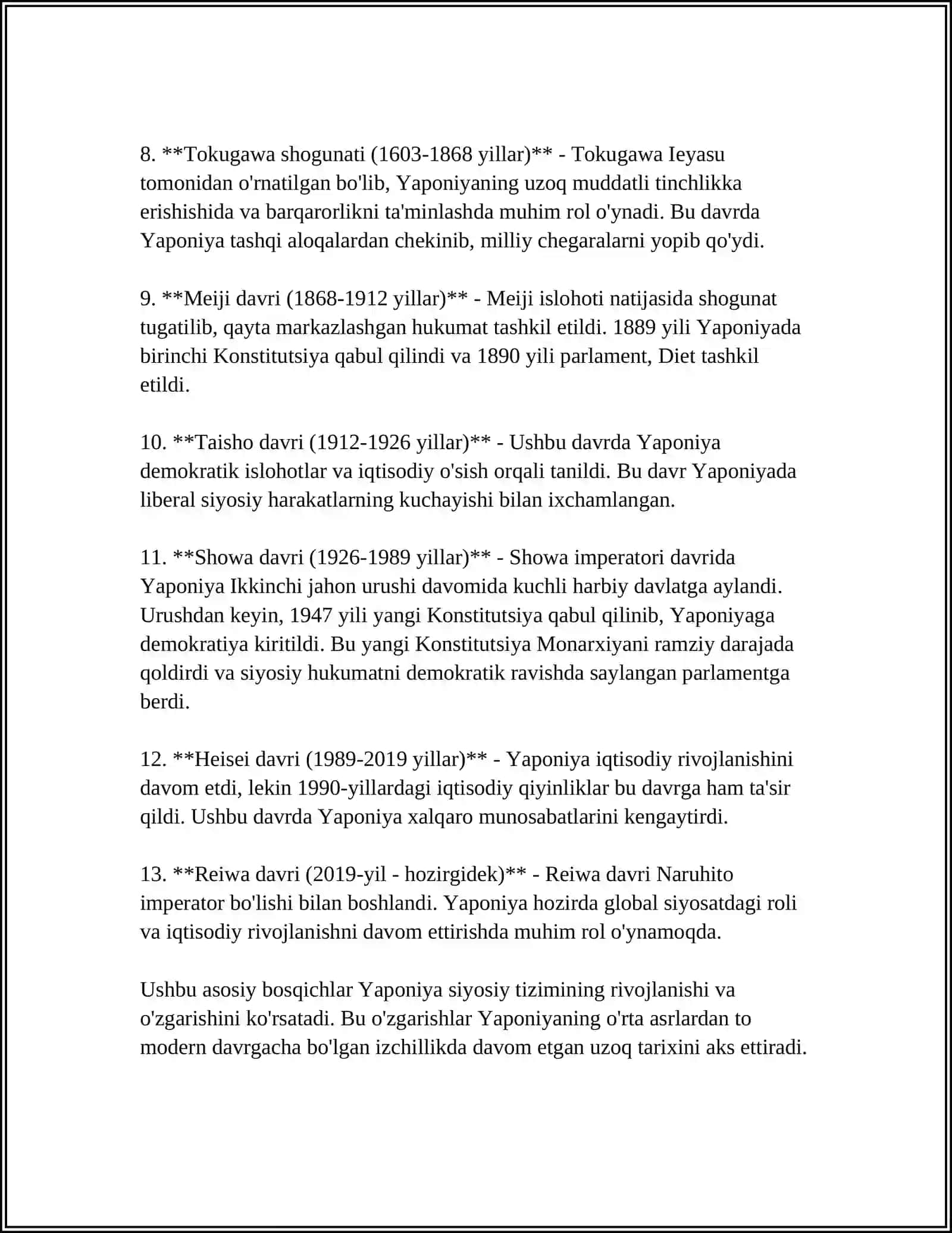 YAPONIYA SIYOSIY TIZIMI HAMDA UNDAGI SIYOSIY JARAYONLAR VA SIYOSIY INSTITUTLAR 4