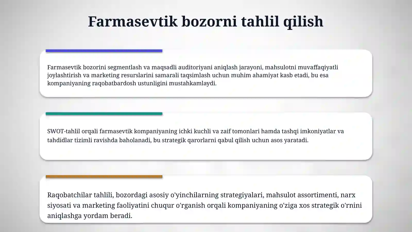 Farmasevtik korxonalarida marketing tizimini tashkil etish 4