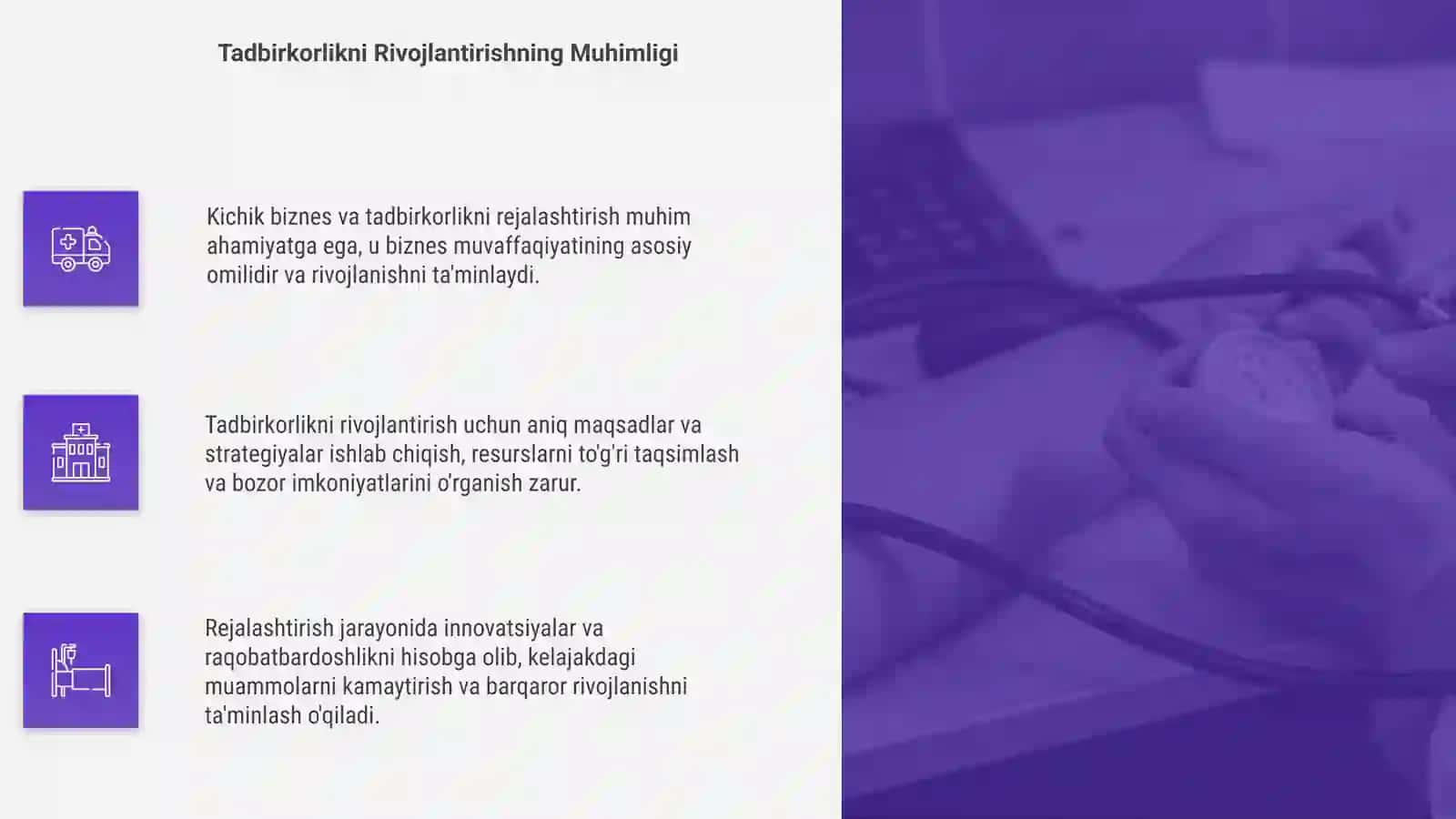 Kichik biznes va tadbirkorlik faoliyatini rejalashtirish 4