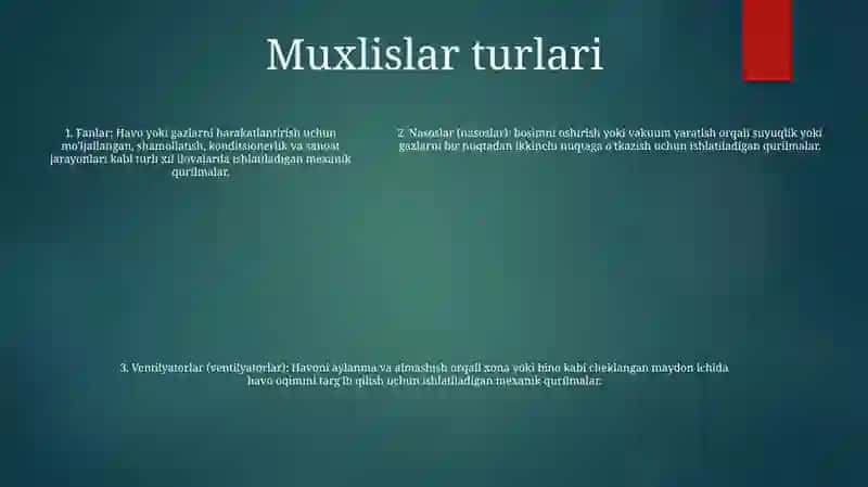 Nasoslar, Ventilyatorlar Va Kompressorlar (Nvk) To‘G‘Risida Umumiy Tushunchalar 4