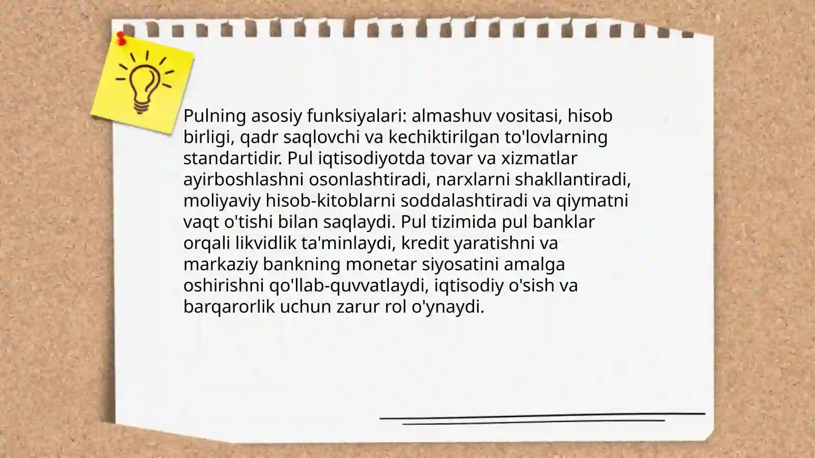 Pul-kredit tizimi. Banklar va ularning iqtisodiyotdagi o'rni 4