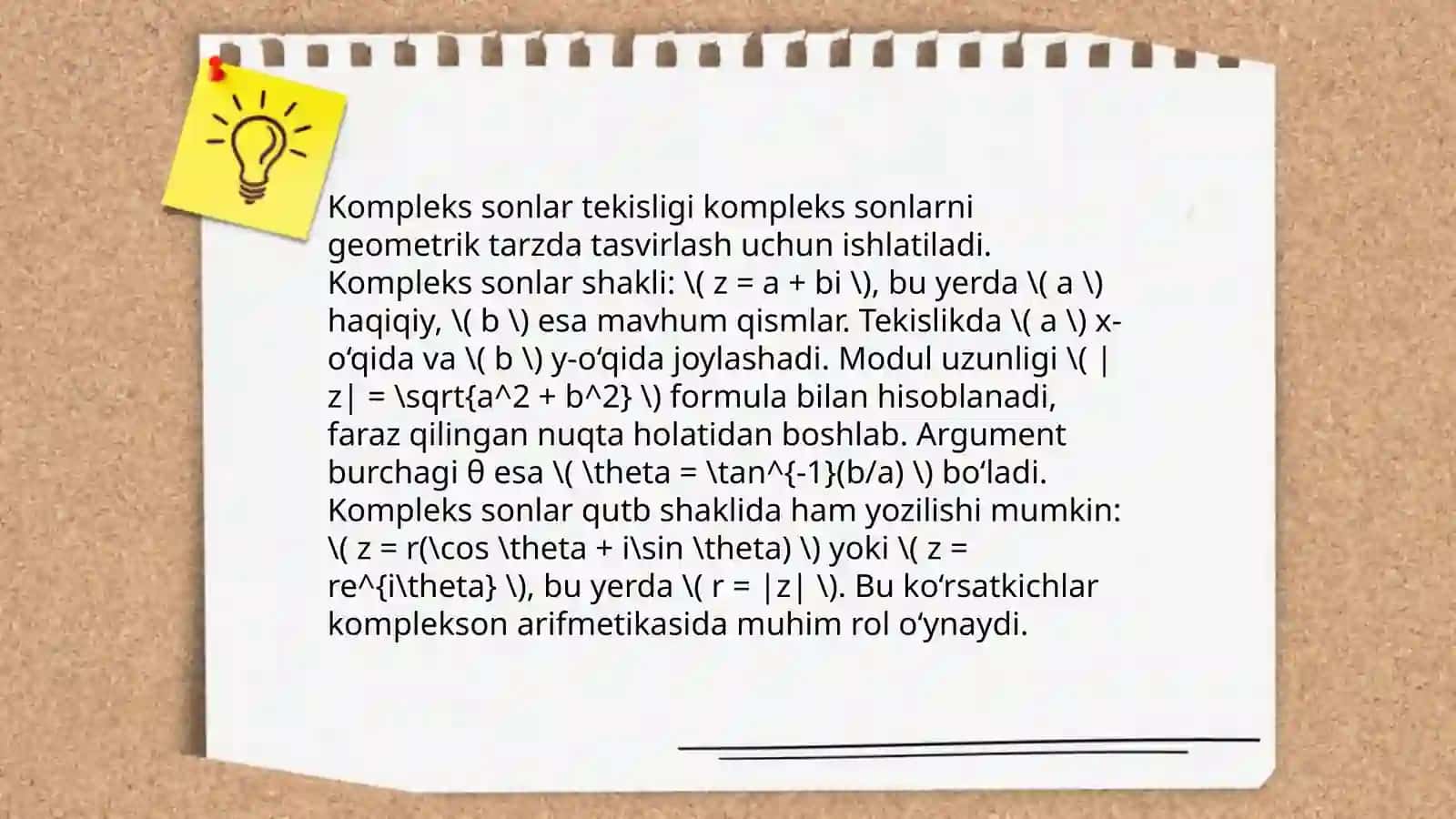 Kompleks sonlar va ular ustida amallar 4