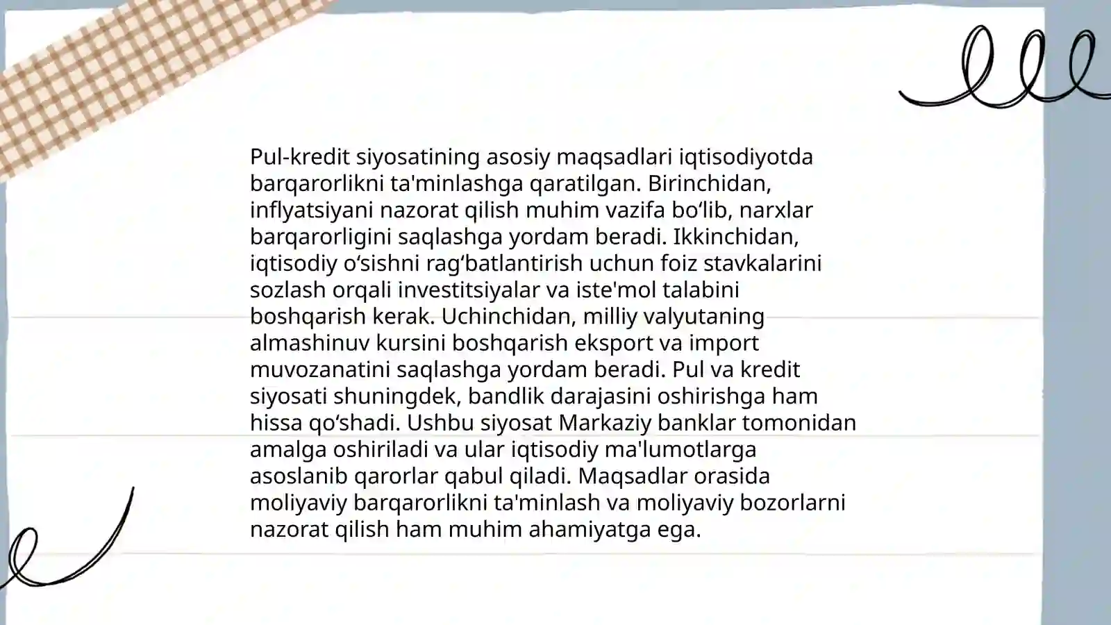 Markaziy bankning pul-kredit siyosati 4