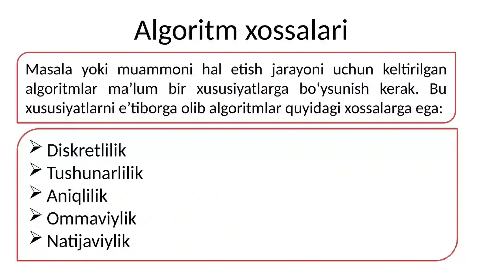 Chiziqli algoritm 4