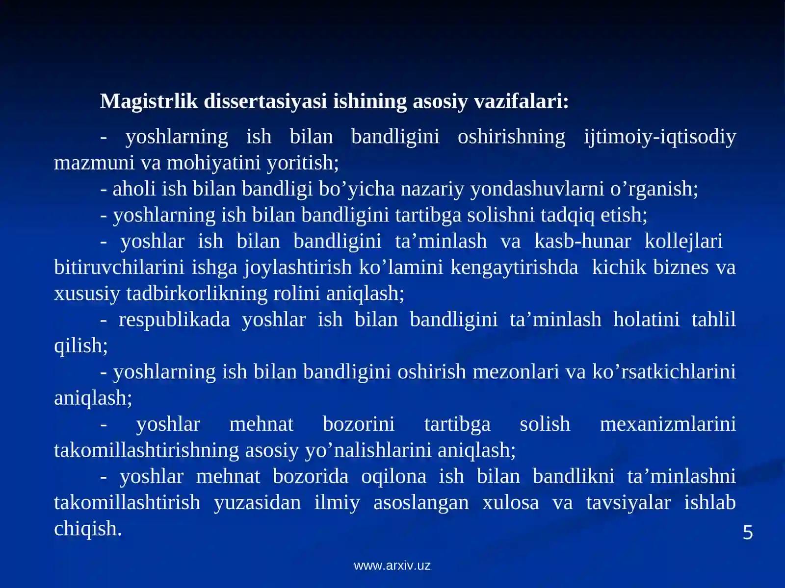 Kasb-hunar kollejlari va akademik litseylar bitiruvchilarini ishga joylashtirish 4
